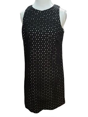 INC International Concepts Black Sleeveless Shift Dress